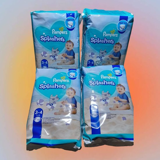 Pampers Splashers 4-5 wegwerp-zwemluiers