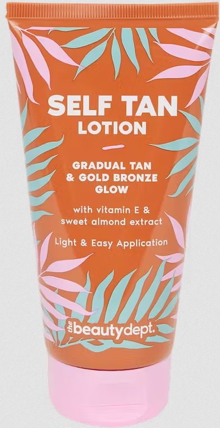 The Beauty Dept Zelfbruiner lotion met vitamine E, sweet almond extract 150 ml - Zelfbruiningslotion - Self tan lotion gradual tan & gold bronze glow - Light & easy apply