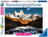 Ravensburger Puzzel Monte Fitz Roy, Patagonie - Legpuzzels - 1000 stukjes