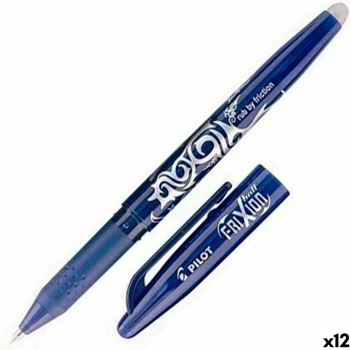 Pilot Stylo à bille roulante Frixion Clicker 0.7 mm Noir, moyen