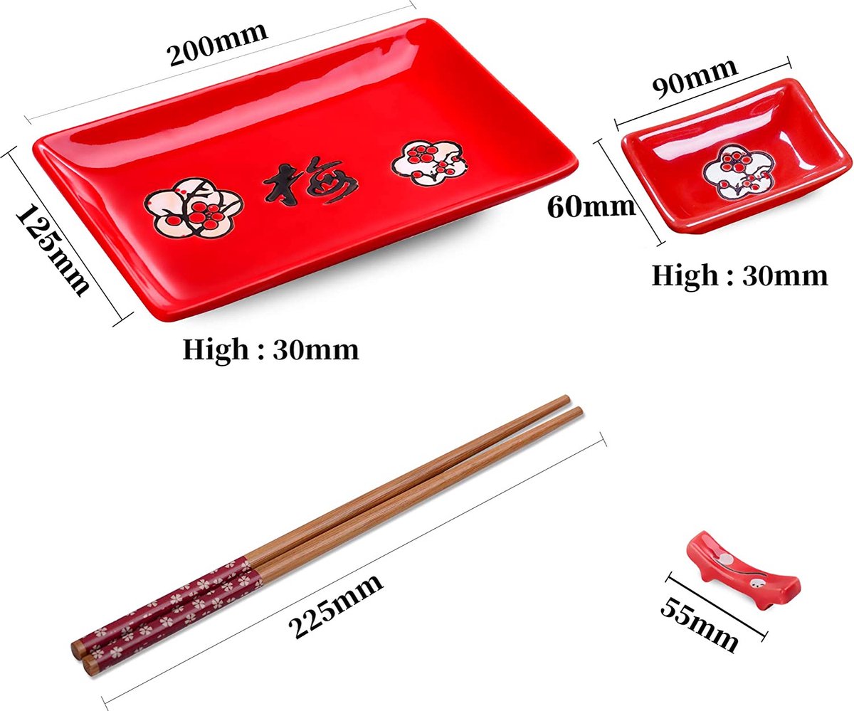 Sushi set 8 -delig Ukiyo - Yipp & Co