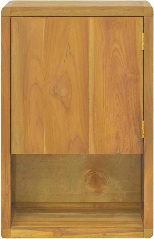 vidaXL Armoire murale de salle de bain 45 x 30 x 70 cm Teck massif