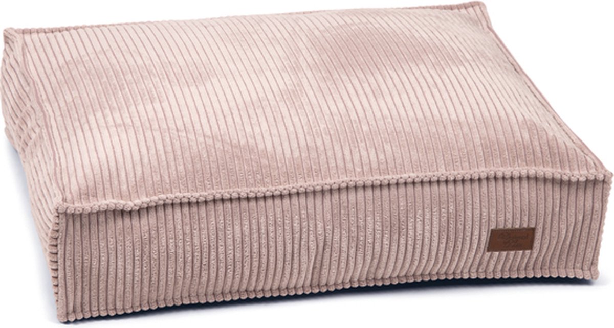 Designed by Lotte Ribbed - Hondenkussen - Roze