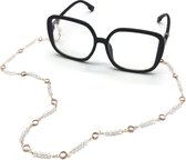 Brillenkoord - Brilkoord - Brilketting - Bril accessoires - 60 cm - Roze - goud