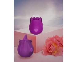 Erodit® Oral Pleasure cadeau geschenkset- 2 Vibrators voor vrouwen - Zuig vibrators voor vrouwen- Tong vibrator- Lik vibrator voor clitoris- verschillende modes– Cadeau voor Vrouw- Erotiek- Seksspeeltjes voor vrouwen