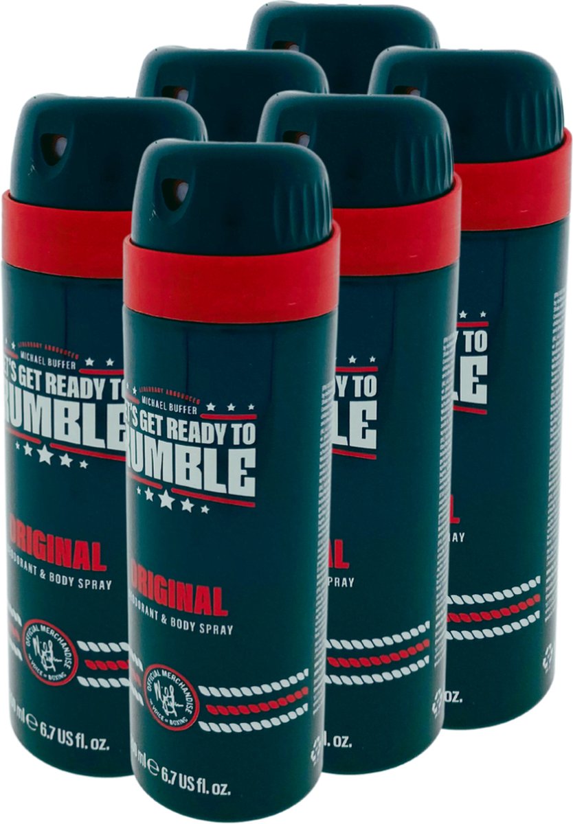 Let's Get Ready To Rumble Deospray 200ml - Original 6x