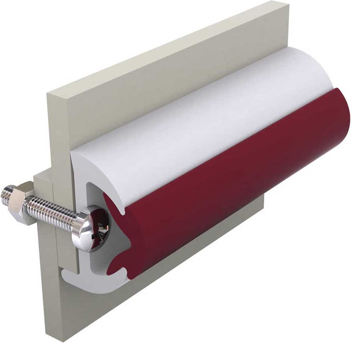 Vetus Wrijfstrip Zonder Vinylinleg 20 M Wit 40 x 31 mm