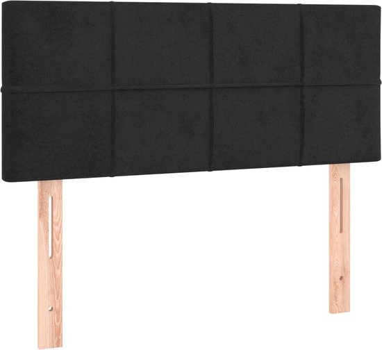 vidaXL-Boxspring-met-matras-en-LED-fluweel-zwart-100x200-cm