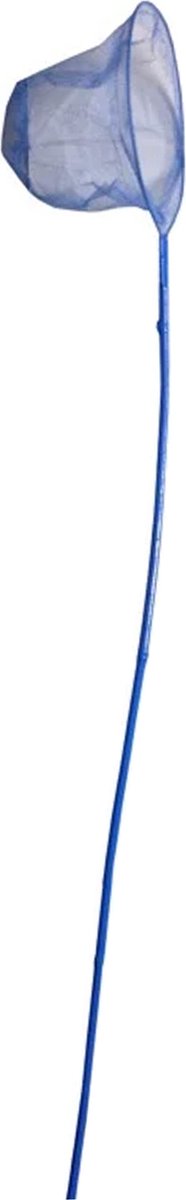 Gebro Visnet - bamboe hout - blauw - 80 cm - schepnet