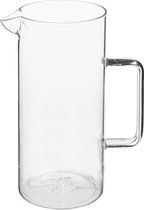 Secret de Gourmet Water Karaf/schenkkan met schenktuit - glas - 1.5 Liter - D10 x H22 cm