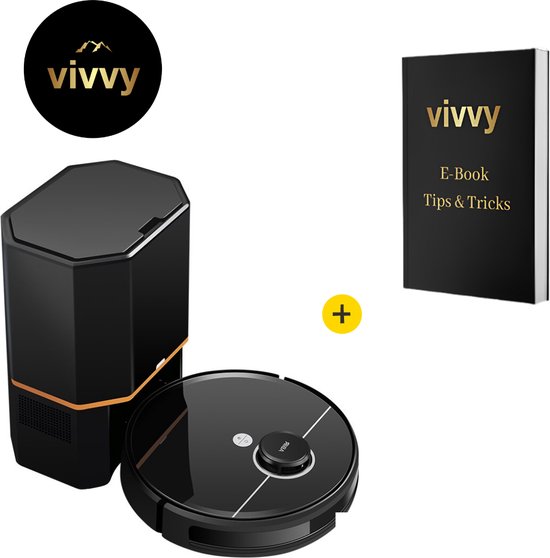Vactidy Nimble T6 Robotstofzuiger met 2800 Pa sterke zuigkracht, 120 minuten looptijd, stofzuiger robot met Alexa&Google Assistant & App & Siri bediening, robotstofzuiger voor dierenharen, tapijten en
