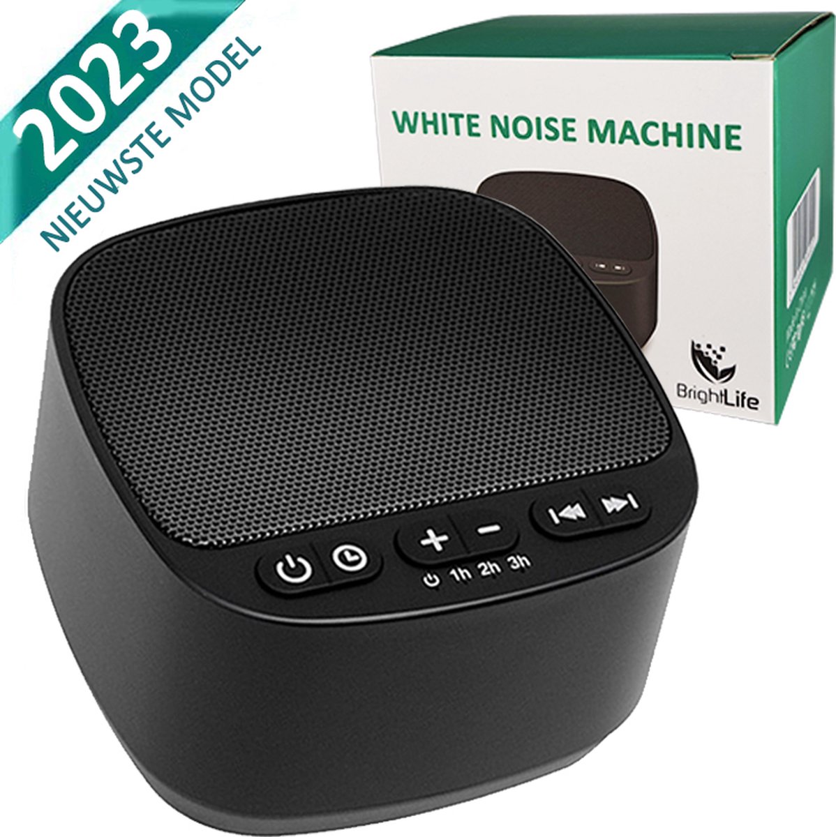 White Noise Machine voor Volwassenen en Baby - Witte ruis - Slaaphulp - 40 Rustgevende Geluiden - BrightLife