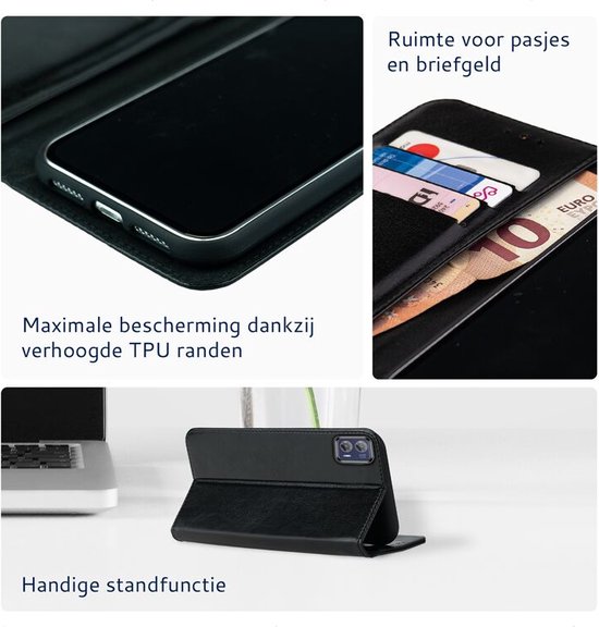 Housse Rosso Element Motorola Moto G73 Book Cover Wallet Zwart
