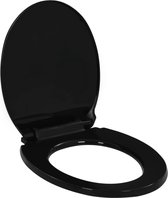 vidaXL - Toiletbril - soft-close - met - quick-release - ontwerp - zwart