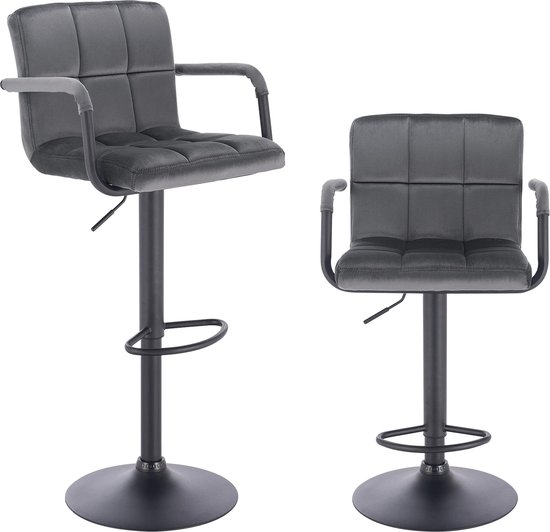 CLP Tabouret de Bar Panama Reglable en Hauteur I Chaise Haute de Bar avec Dossier et Repose-Pied I Chaise Haute Confortable et Ergonomique I Cou, Couleur:crème, Couleur du Cadre:Acier Inoxydable