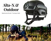 Bol.com Alta-X - Airsoft Helm - Paintball Helm - Licht gewicht - Tactical - Zwart aanbieding