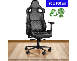 SWILIX ® Vloerbeschermer - Bureaustoelmat PVC - Vloermat - Voor Harde Vloeren - 70x100cm - Transparant