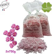 Marseille zeepvlokken met authentieke rozen geur | 2 x 750 g | Ecologisch en Milieuvriendelijk | Le Serail
