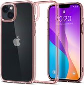 Geschikt voor Spigen Ultra Hybrid Apple iPhone 14 Plus Hoesje Back Cover Roze