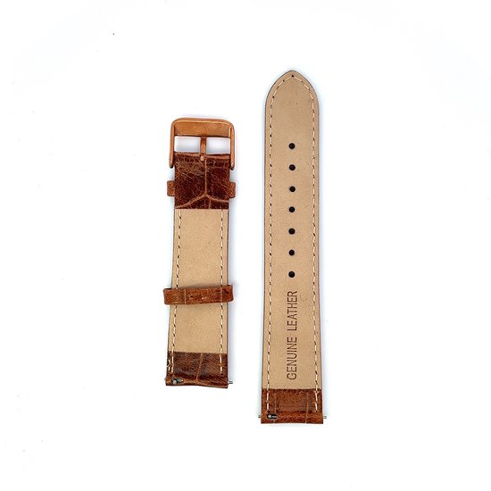Leren horlogeband 20mm hot sale