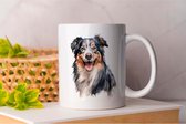 Mug Shepherd Australian - Pets - chiens - amour - mignon - amour - chiens - chien maman - chien papa - cadeau - animaux de compagnie