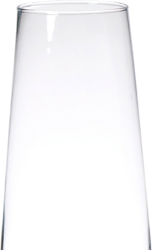 Natural Living Bloemenvaas Olive Bottle - Smaragd Groen Transparant Glas D13 X H27 Cm Fles Vazen