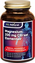 All Natural Magnesium Citraat 400 mg Tabletten