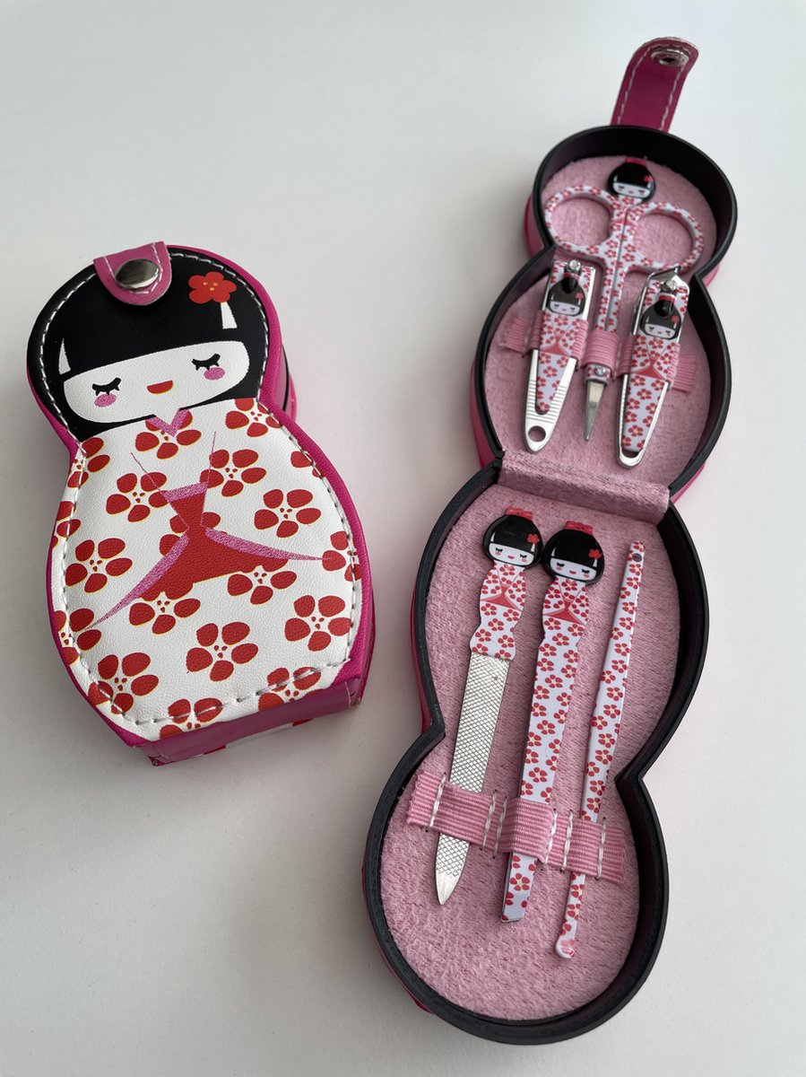 Takusan - Kokeshi Manicure set - Japanse stijl - nagelverzorging - japans meisje - geisha - cadeau