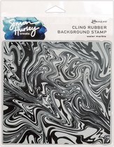 Simon Hurley rubber background stamp - Water marble