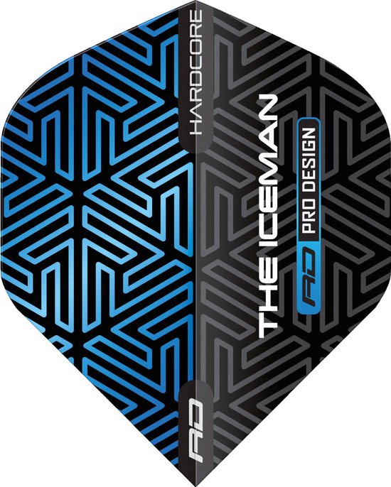 GERWYN PRICE HARDCORE PREMIUM BLUE & BLACK DART FLIGHTS