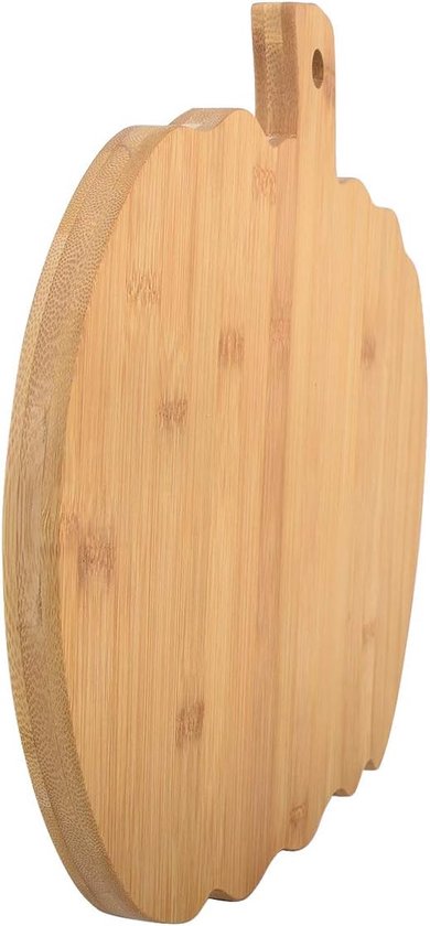 Planche de service - Planche à boire - Planche à goûter - Planche à découper - Forme de citrouille - Bois de Bamboe