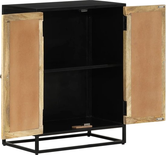 Dressoir met deur 40x31x75 cm massief gerecycled hout kopen