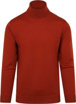 Adapté - Pull col roulé Merino Oranje - Taille XXL - Coupe Slim