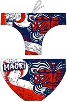 TURBO Maori Flags Zwemslip Heren - Red / Navy - S