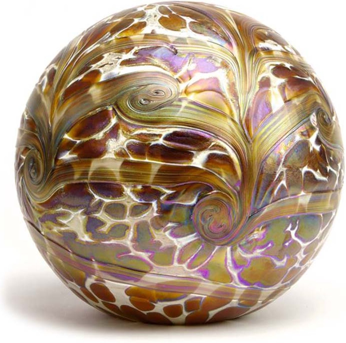 Urn ornament Elan Line Bol Goud, urnen, volwassenen, kinderen, dieren,