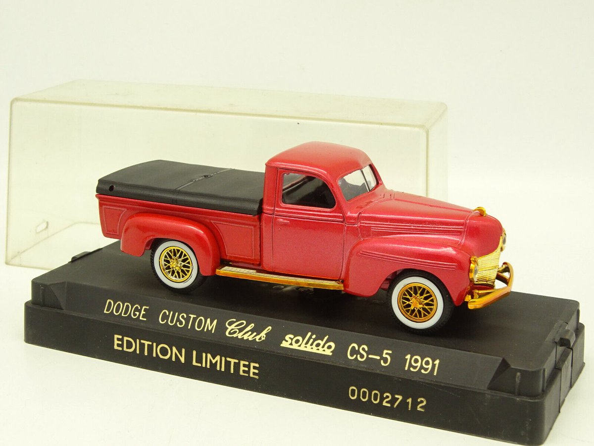 SOLIDO DODGE CUSTOM CLUB SOLIDO EDITION LIMITE 1991 1:43 CS-5