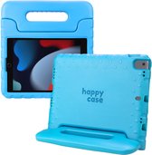 HappyCase Kinder Tablethoes Geschikt voor Apple iPad 10.2 2019/2020/2021 | Kindvriendelijke Hoes | Beschemhoes | Kinderhoes | met Handvat en Standaard | Blauw