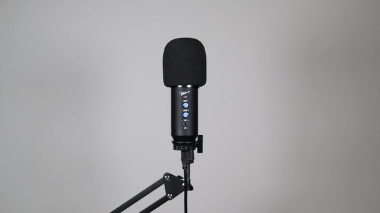 Microphone de studio à condensateur Whitemill avec bras - Écran anti-pop -  USB 