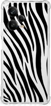Hoesje Xiaomi Redmi Note 12 Pro Plus GSM Hoesje met doorzichtige rand Zebra