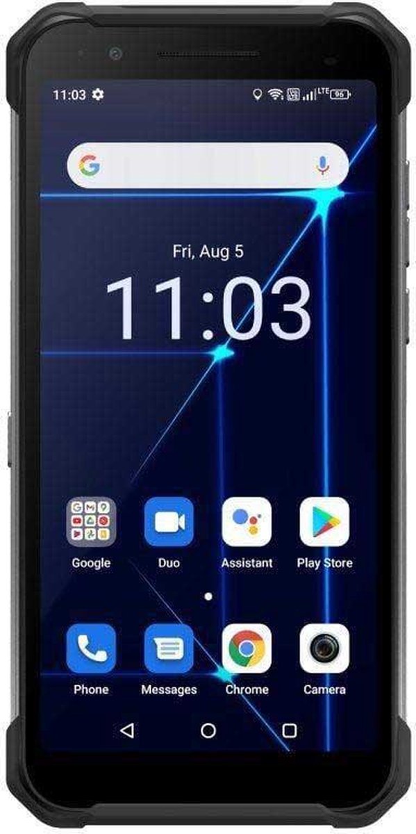 Hammer Construction 4G Bouwtelefoon en een lasermeter ineen - 6" scherm - 6 GB RAM geheugen - 128 GB - 16 Mpx - Android 12 - Zwart/ Zilver