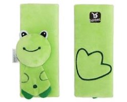 CHPN - Gordelkussen - Gordel kussentje - Zachte Autogordel - Gordelcover - Groen - Covers voor Kinderen - Vakantie - Autovakantie - Autogordel - Autogordelaccessoire