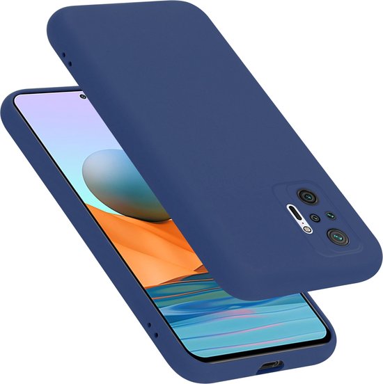 Coque Cadorabo pour Xiaomi RedMi NOTE 10 PRO en BLEU LIQUIDE - Coque de protection en silicone TPU souple