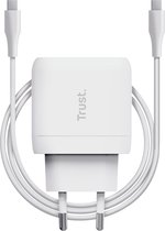 Trust Maxo - Chargeur supérieur pour ordinateur portable - 45 W - USB C - câble de 2 m - Wit