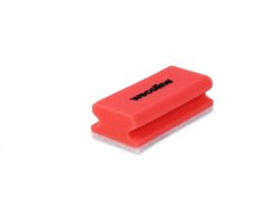 Schuurspons met grip - Rood/wit - 10 stuks - Wecoline