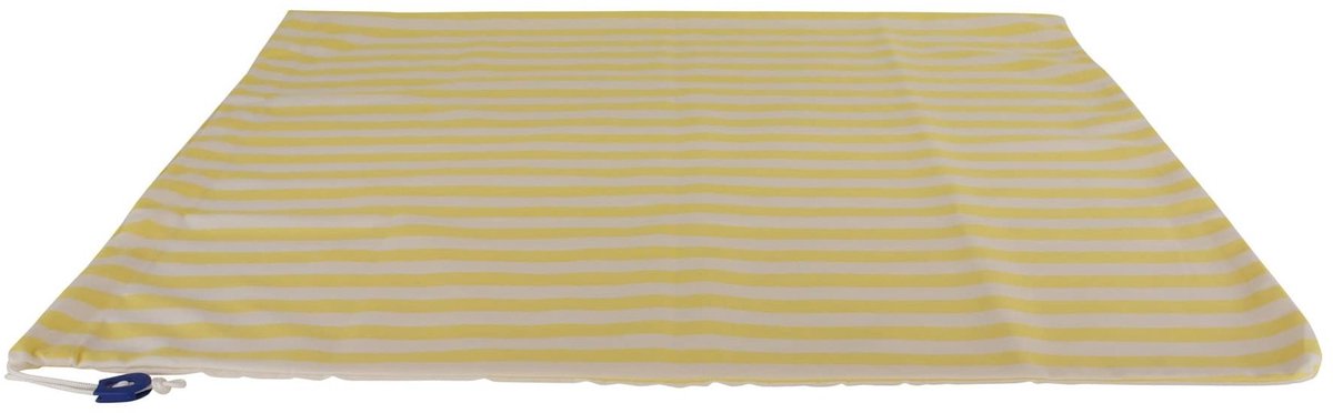 Waszak 60x60 cm - Met K-locksluiting - Geel gestreept