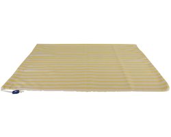 Waszak 60x60 cm - Met K-locksluiting - Geel gestreept