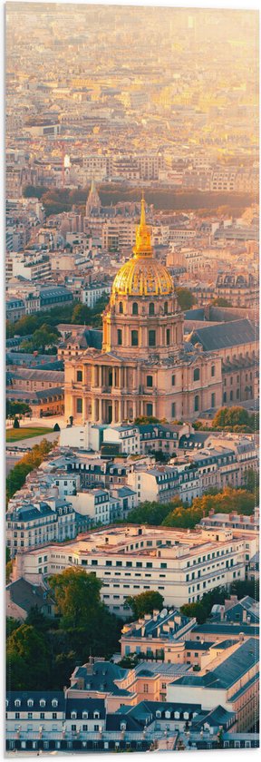 Vlag - Groot Hôtel National des Invalides, Parijs, Frankrijk - 30x90 cm Foto op Polyester Vlag