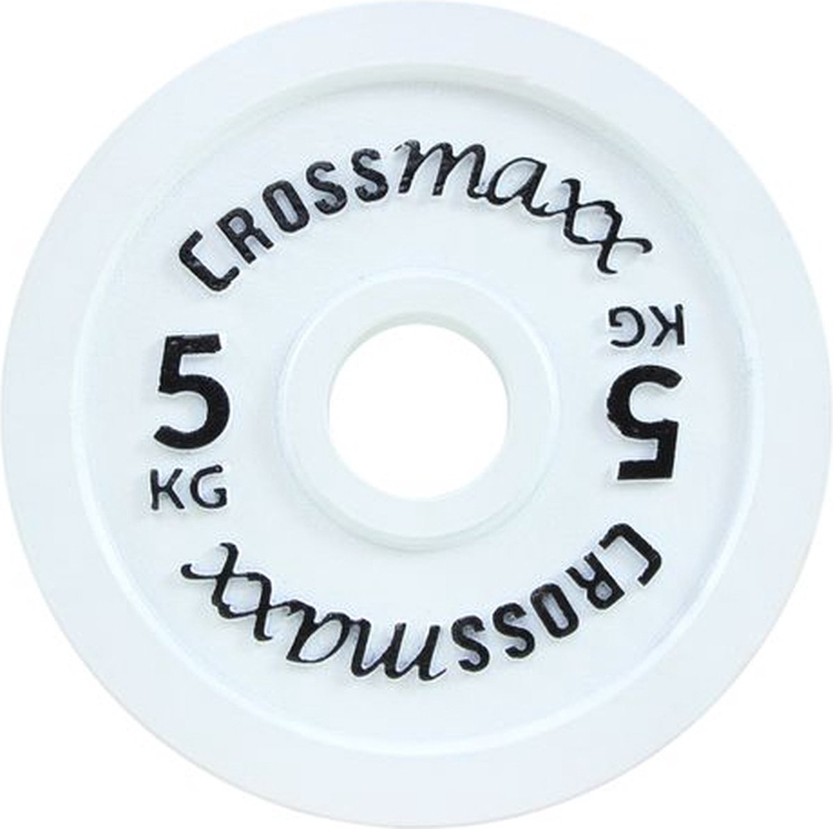 Crossmaxx® Calibrated plate - 5 kg - Wit - Bumperplate