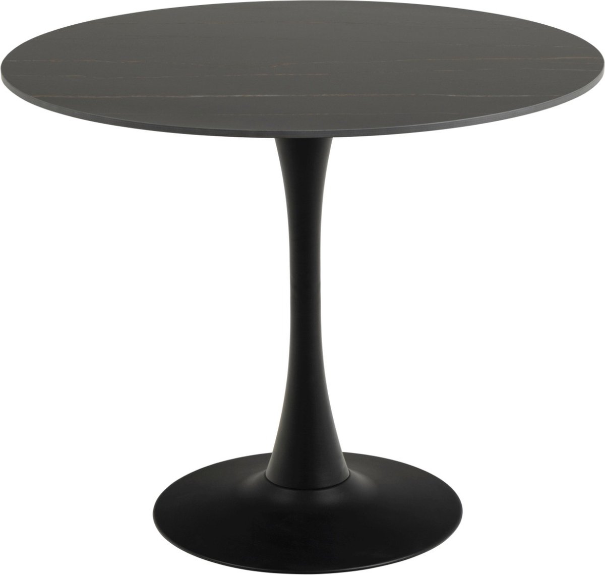 Bistrotafel Rond | 60 cm | Wit marmer | Stalen frame | BIG Möbel Bistrotafel Rond | 60 cm | Wit marmer | Stalen frame | BIG Möbel