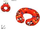 Disney Mickey Nekkussen - Mini Reiskussen - Jongens - Mickey Mouse 28X6X22CM